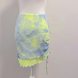 NWT wild fable tie dye micro mesh mini skirt
